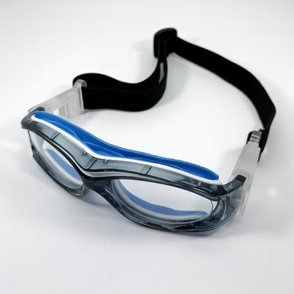 Montura de Protección Deportiva/ Traslúcida Azul