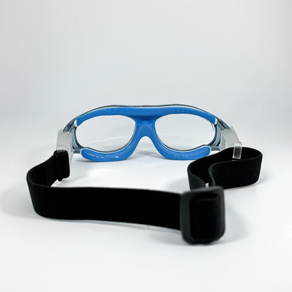 Montura de Protección Deportiva/ Traslúcida Azul