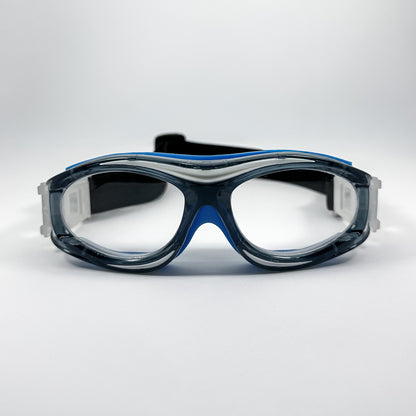 Montura de Protección Deportiva/ Traslúcida Azul
