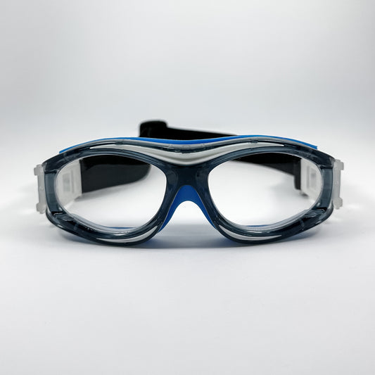 Montura de Protección Deportiva/ Traslúcida Azul