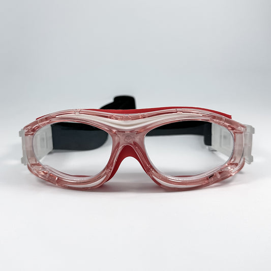 Montura de Protección Deportiva/ Traslúcida Roja